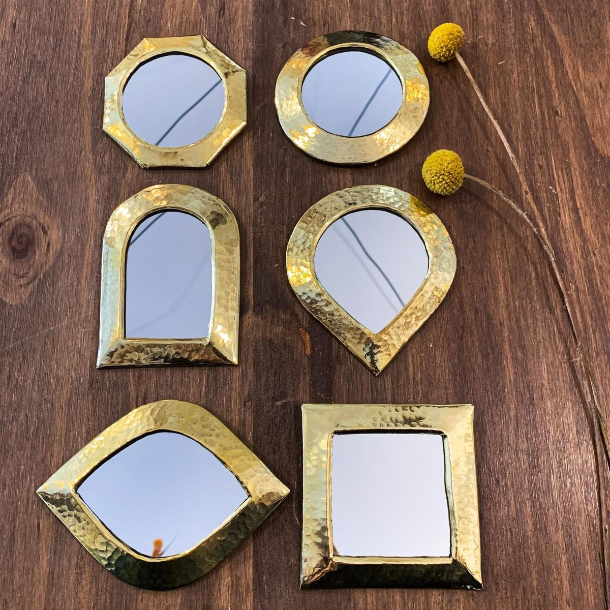 Miroir martelé