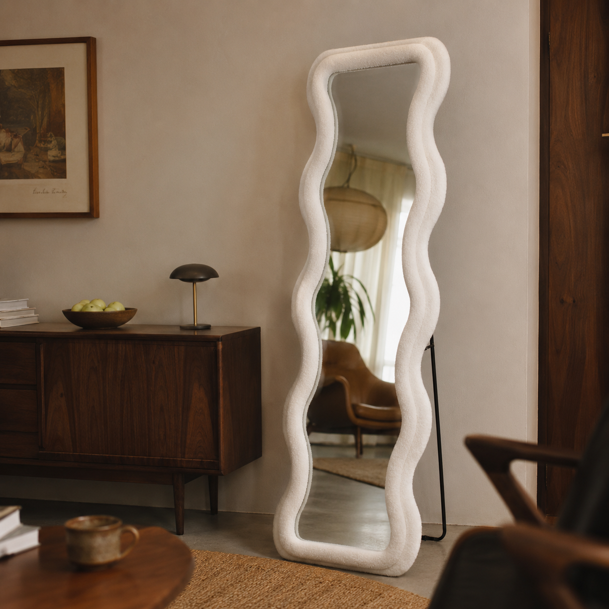Miroir Onde Teddy Blanc