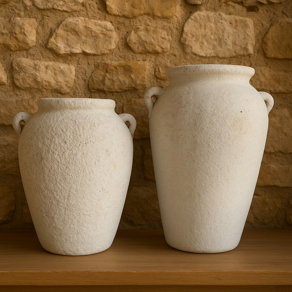 Vase en poterie wabi-sabi