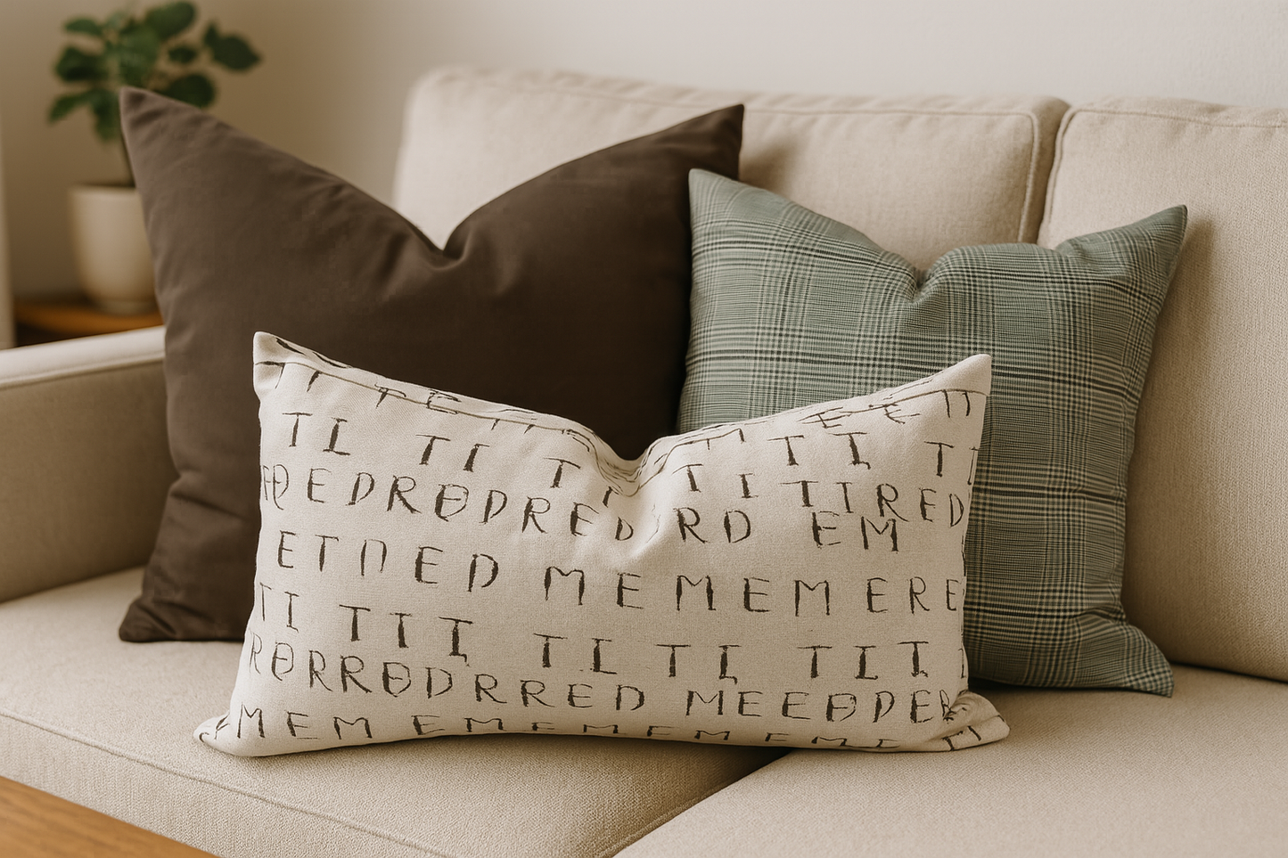 Trio coussins mix & match