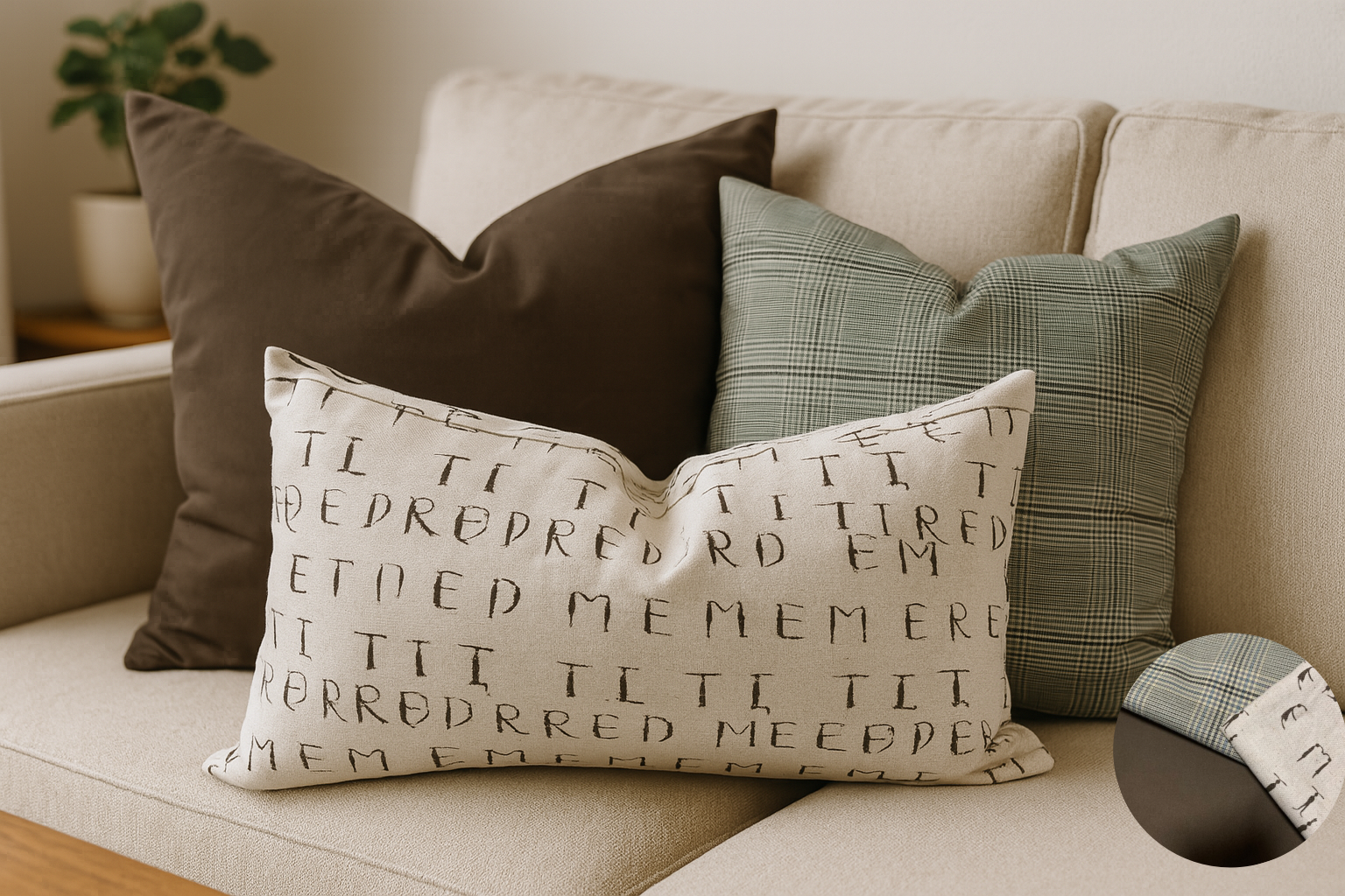 Trio coussins mix & match