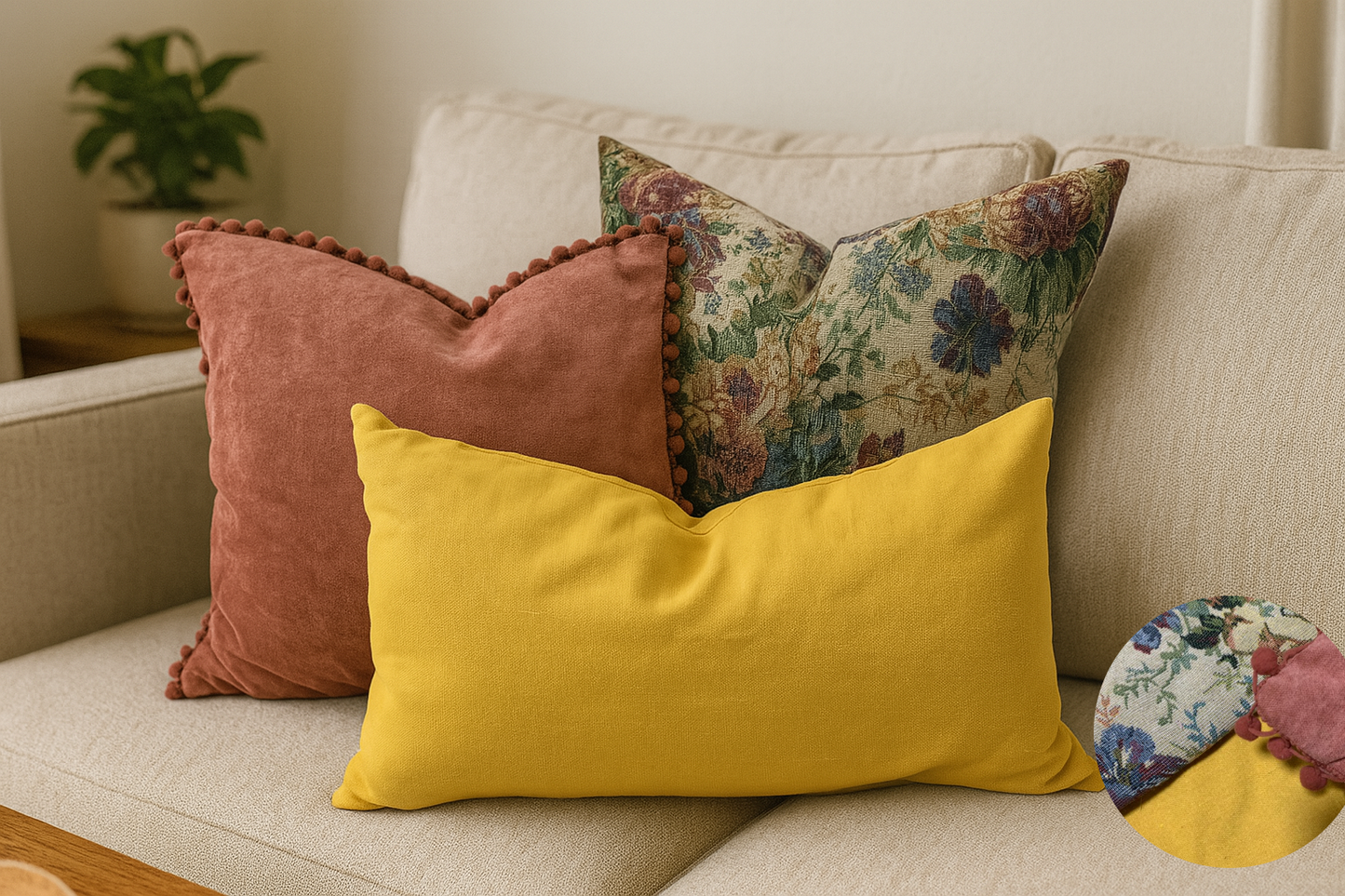 Trio coussins mix & match