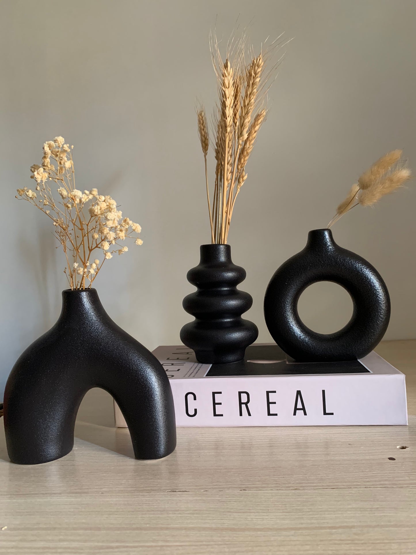 Trio vases boho chic