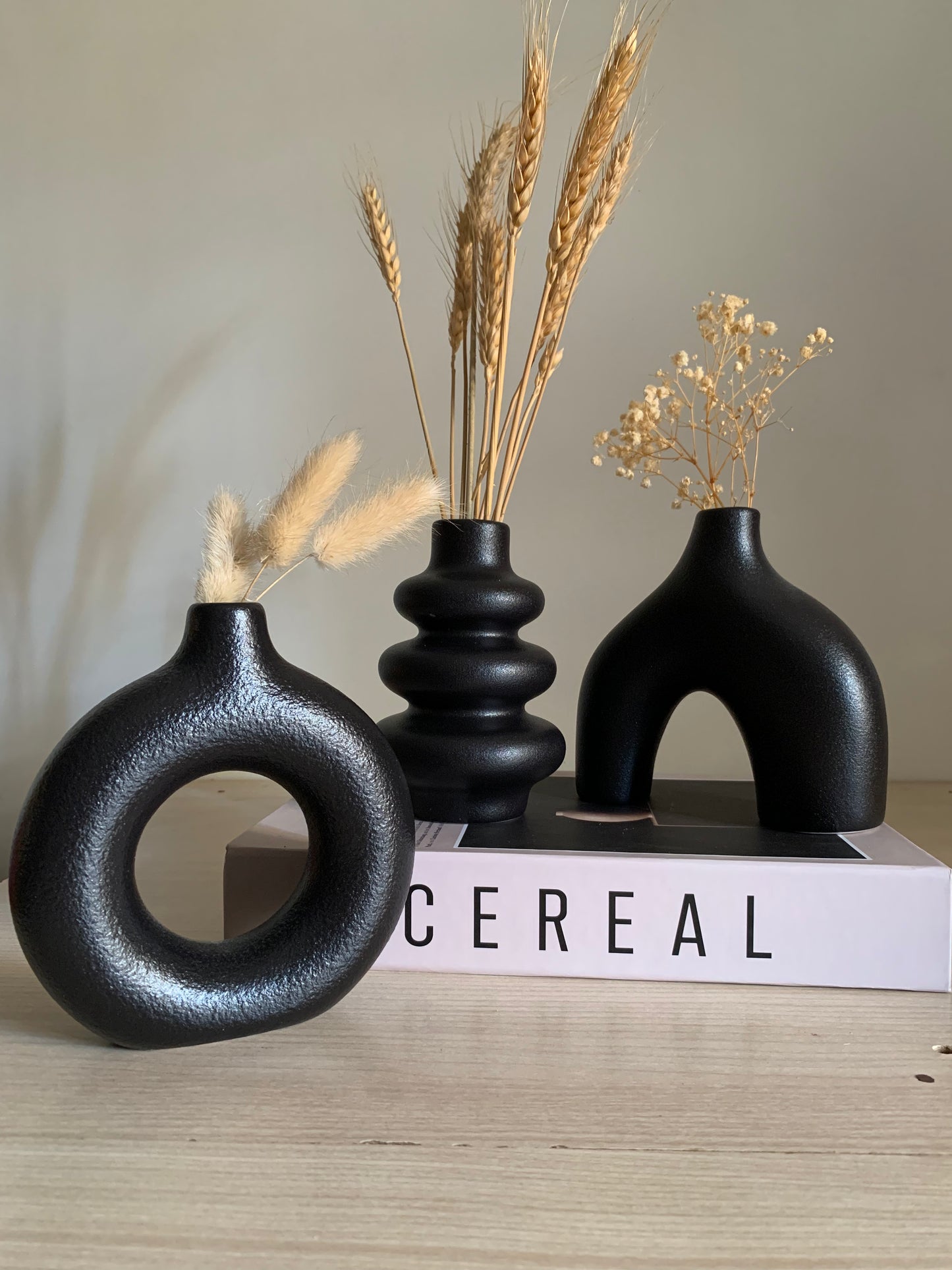 Trio vases boho chic