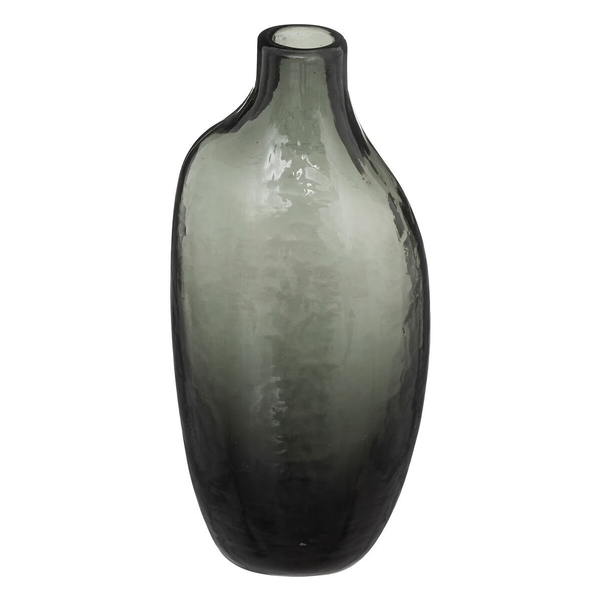 Soliflore irrégulier verre gris