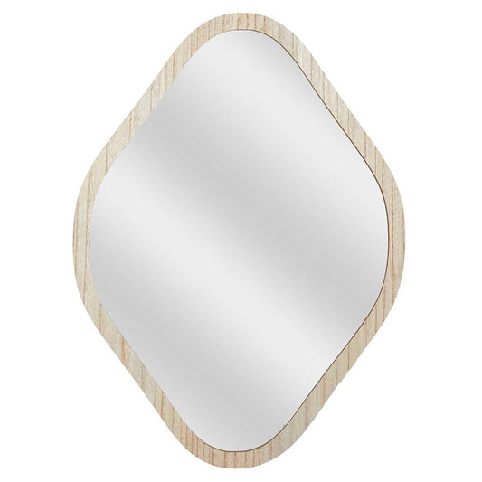 Miroir losange en bois clair 44x60cm - Elio