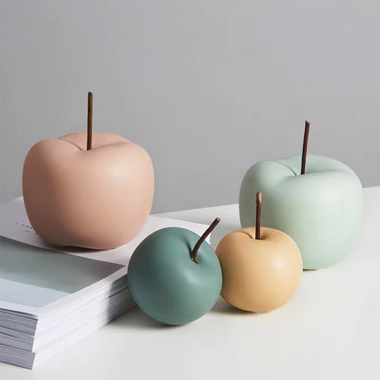 Pommes décoratives en céramique mate