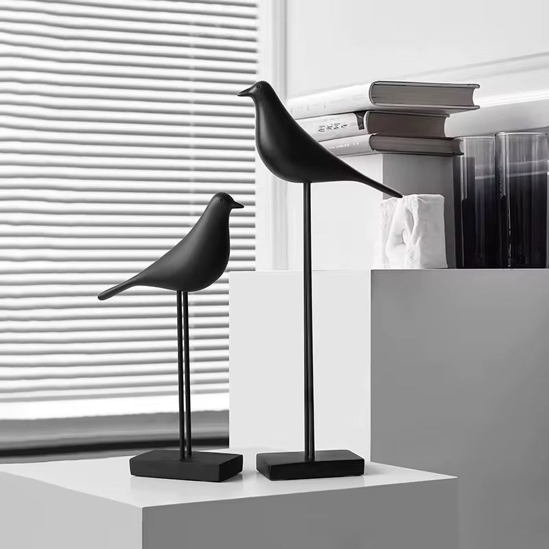 Oiseau sur socle - design minimaliste