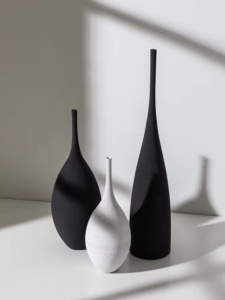 Vases silhouettes brossés