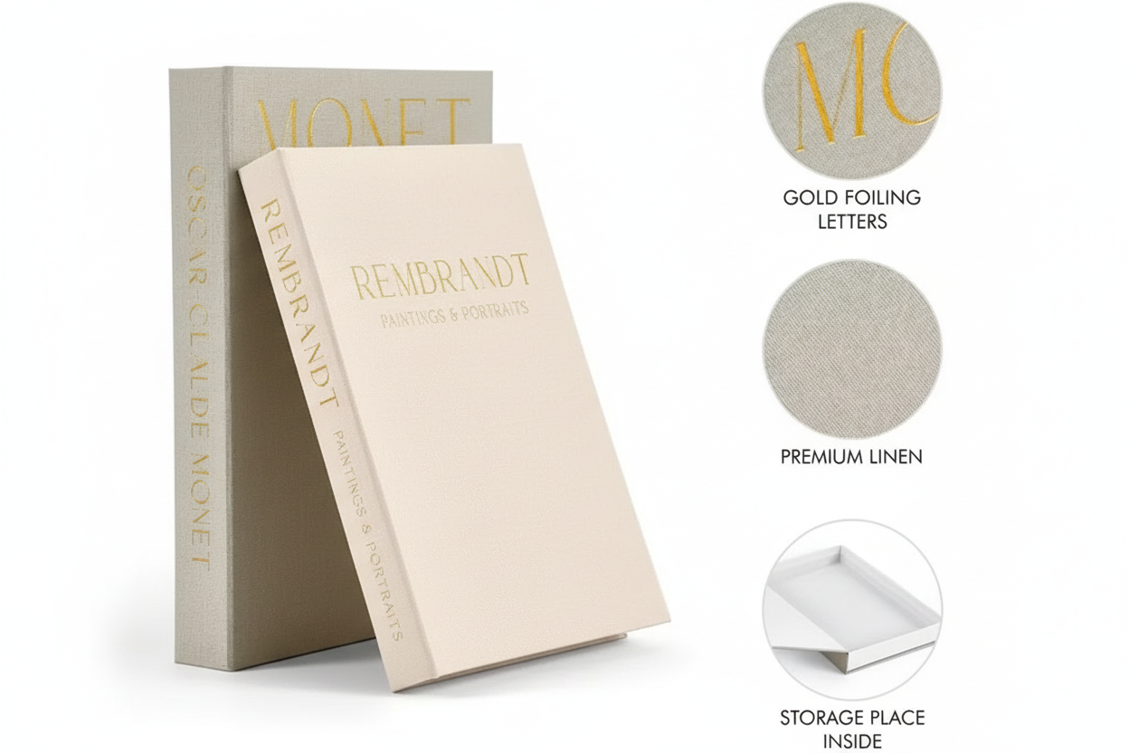 Duo boîtes livres décoratives