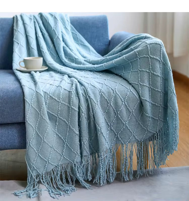 Jeté, Plaid tricoté