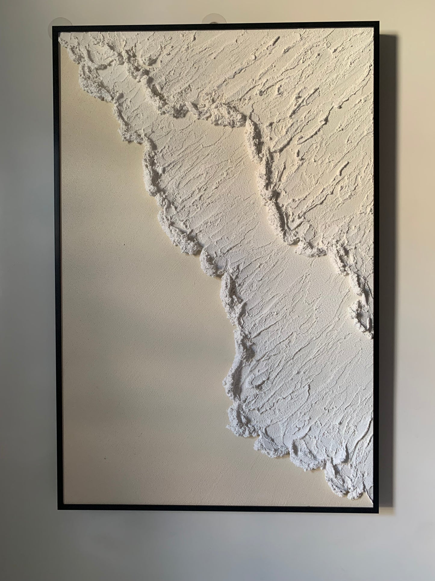 Tableau abstrait texturé 60 x 90 cm