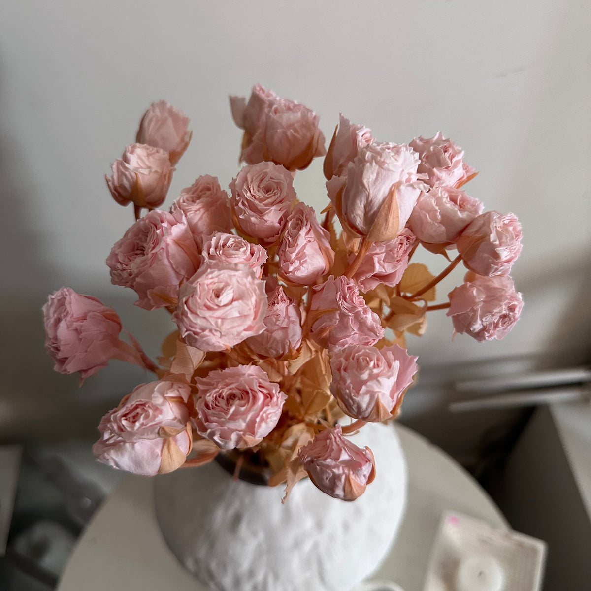 Bouquet de Roses Anglaises Séchées