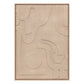 Tableau mural 3D Azra - 50x70 cm - Beige moyen