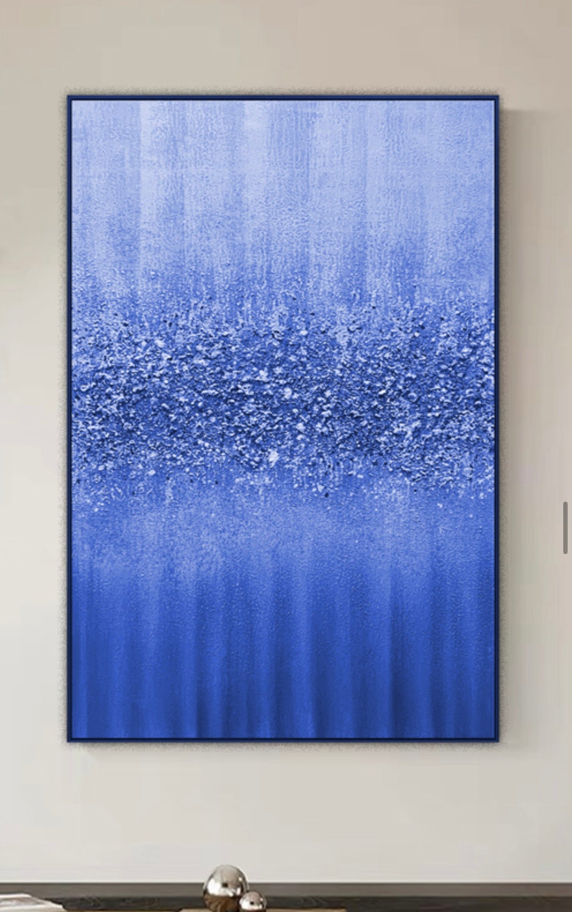 Tableau Bleu Infini - 60x90 cm