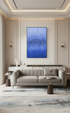 Tableau Bleu Infini - 60x90 cm