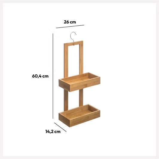 Serviteur de Douche Épure Bambou