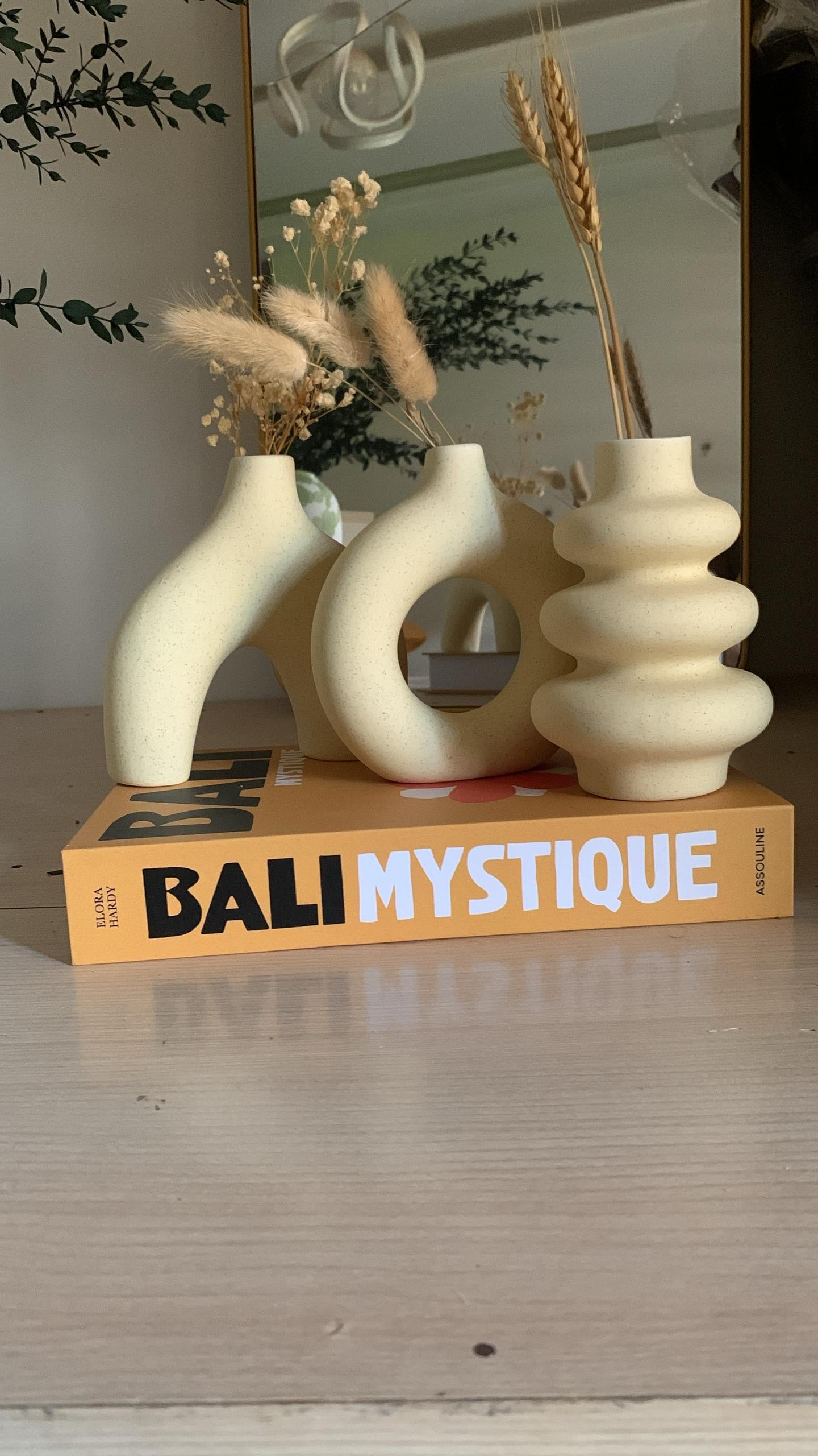 Trio vases boho chic
