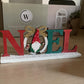 Déco Noël en bois “NOEL & gnome” – L 24 cm