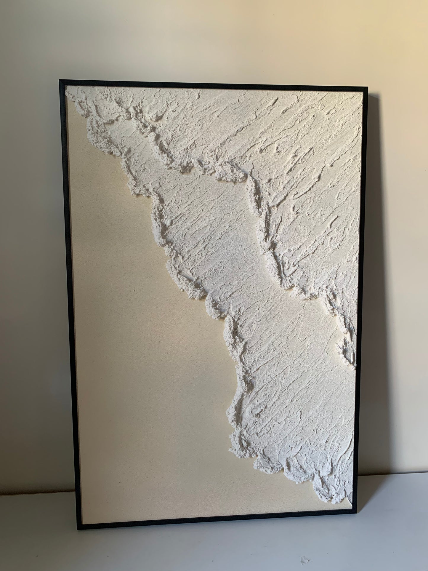 Tableau abstrait texturé 60 x 90 cm