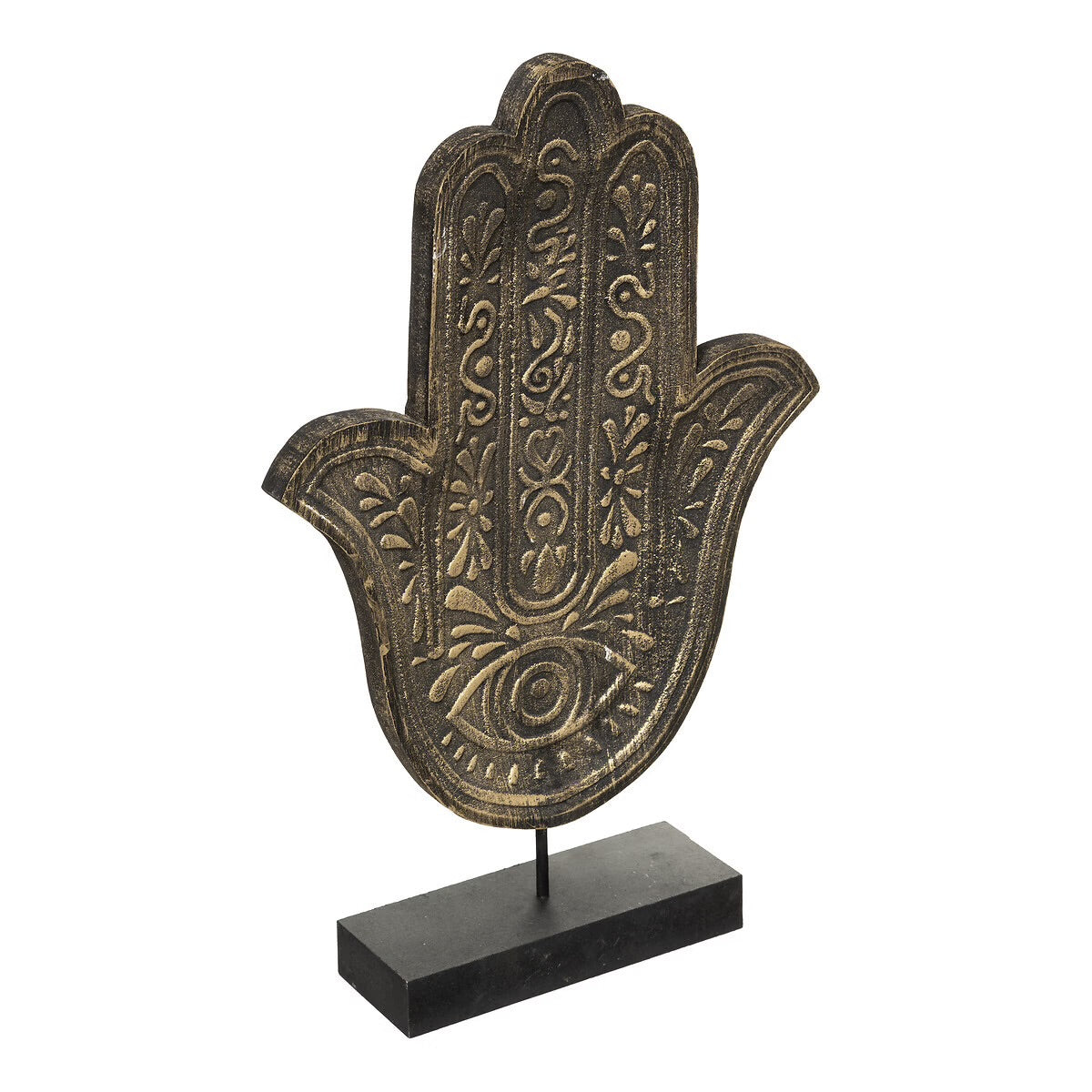 Main déco bois Oasis H37 cm