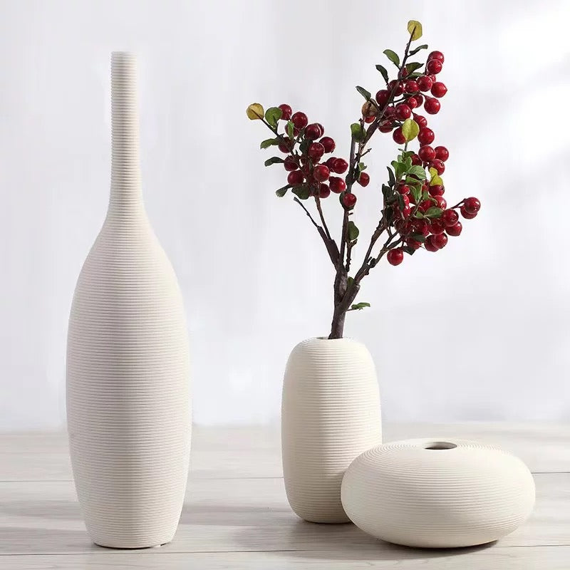 Trio vases céramiques