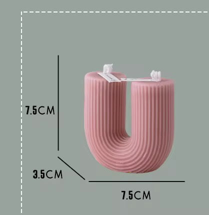 Bougie parfumée en U