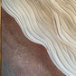 Tableau texturé abstrait terracotta et écru 60 x 90 cm