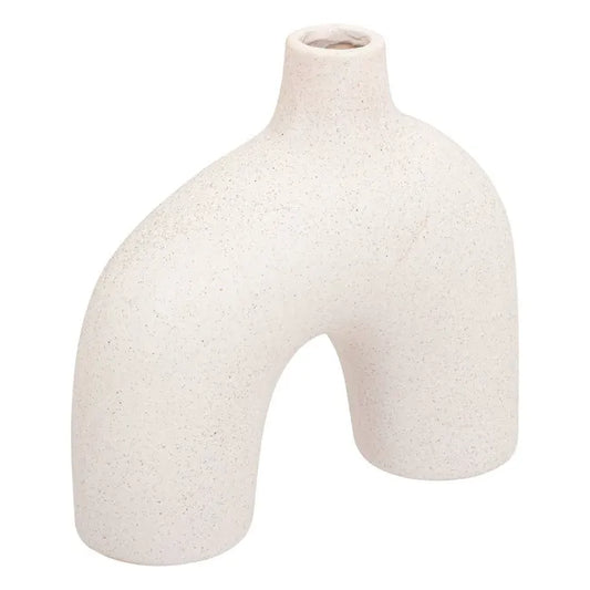 Vase céramique sable blanche