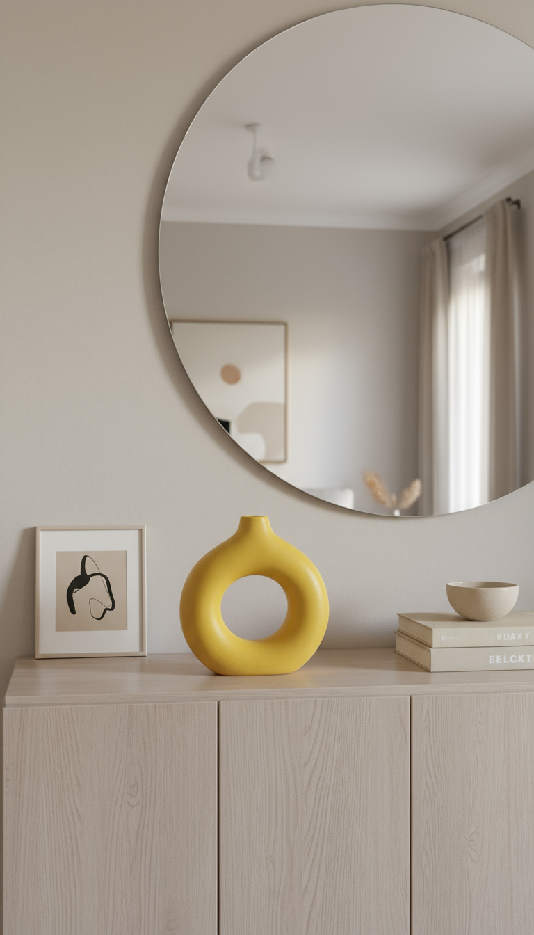 Vase donut coloré