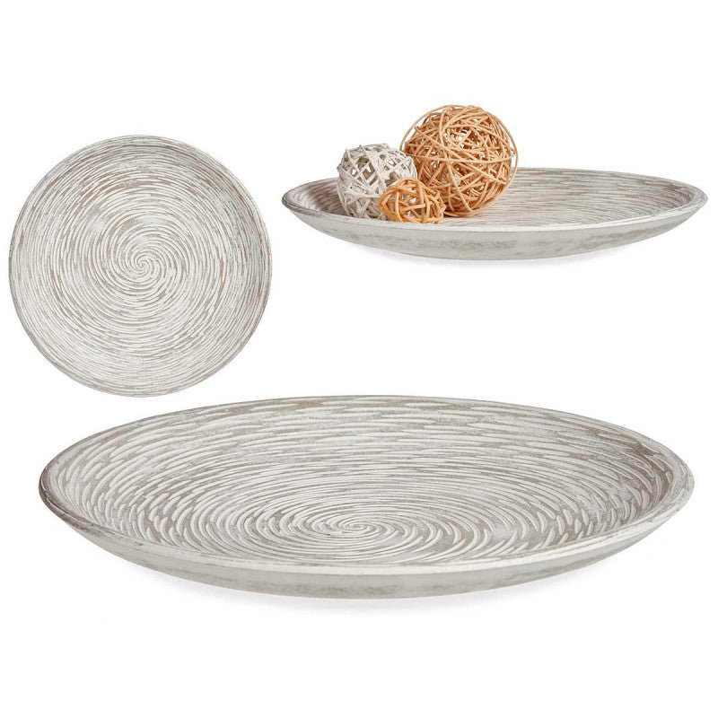 Assiette Spirale Blanchie