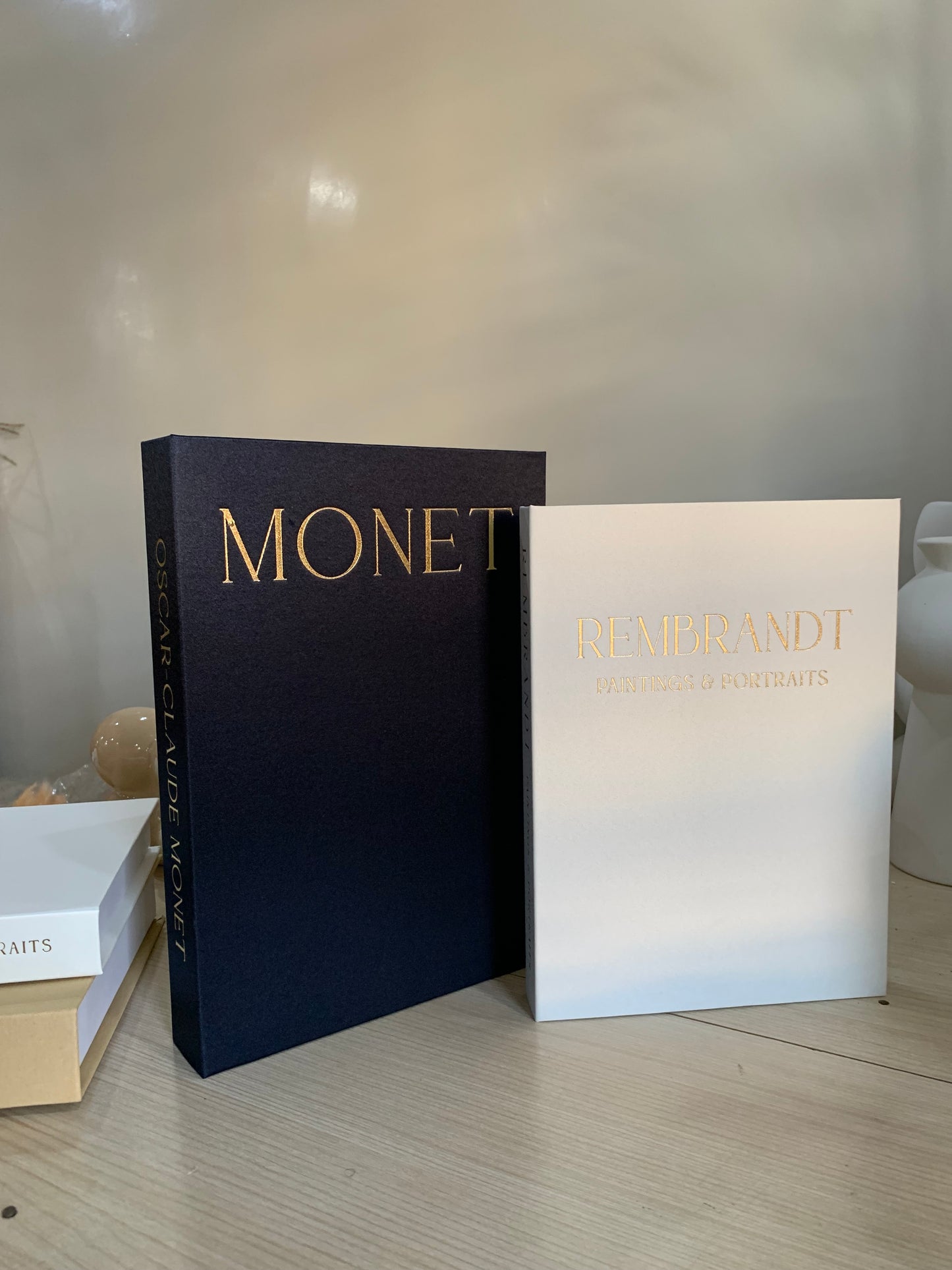 Duo boîtes livres décoratives