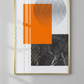 Tableau Abstrait Graphique Orange – 50x70 cm