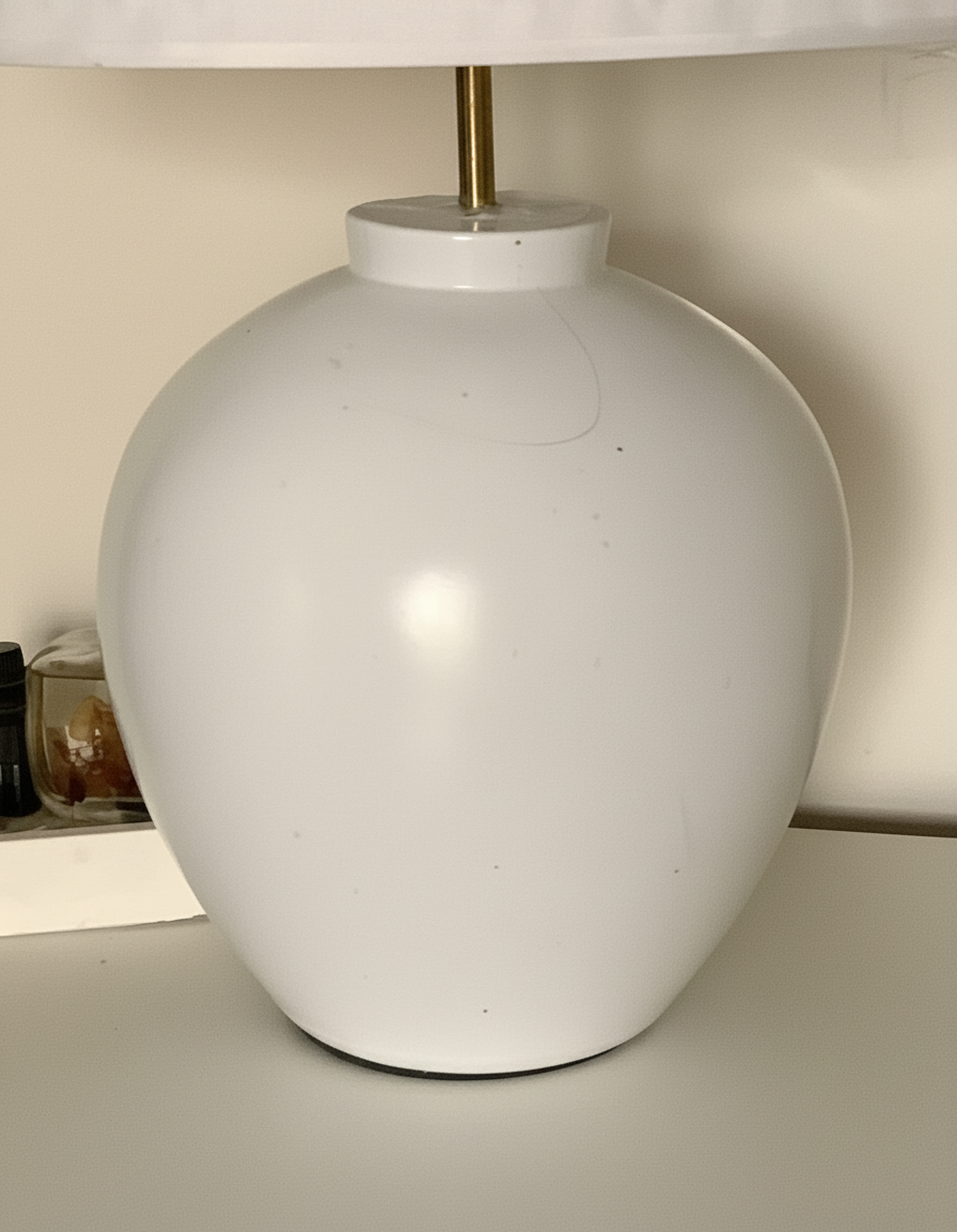 Lampe à poser ALBA – blanche H62 cm