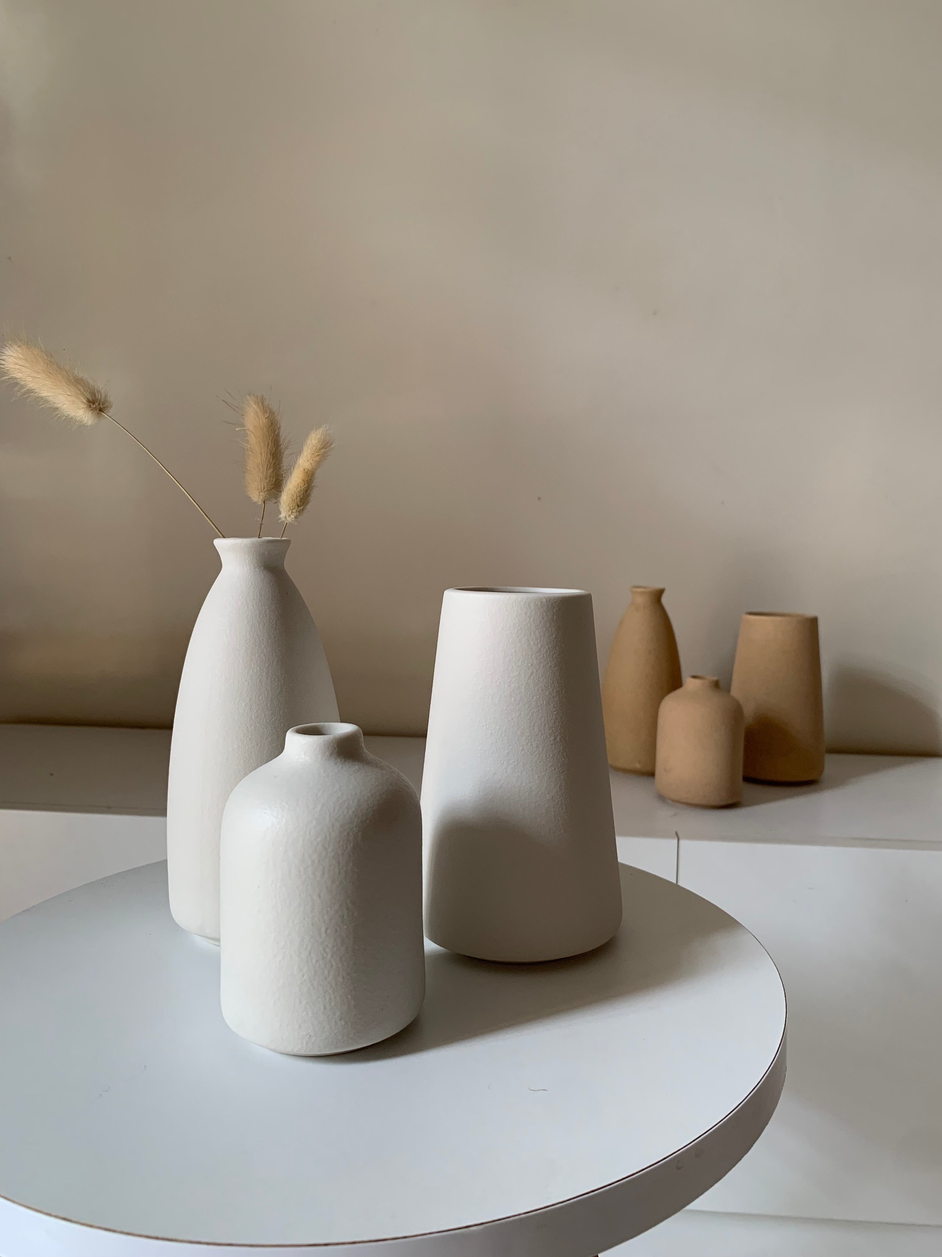 Trio vases minimalistes