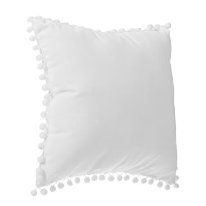 Coussin pompon 40x40cm