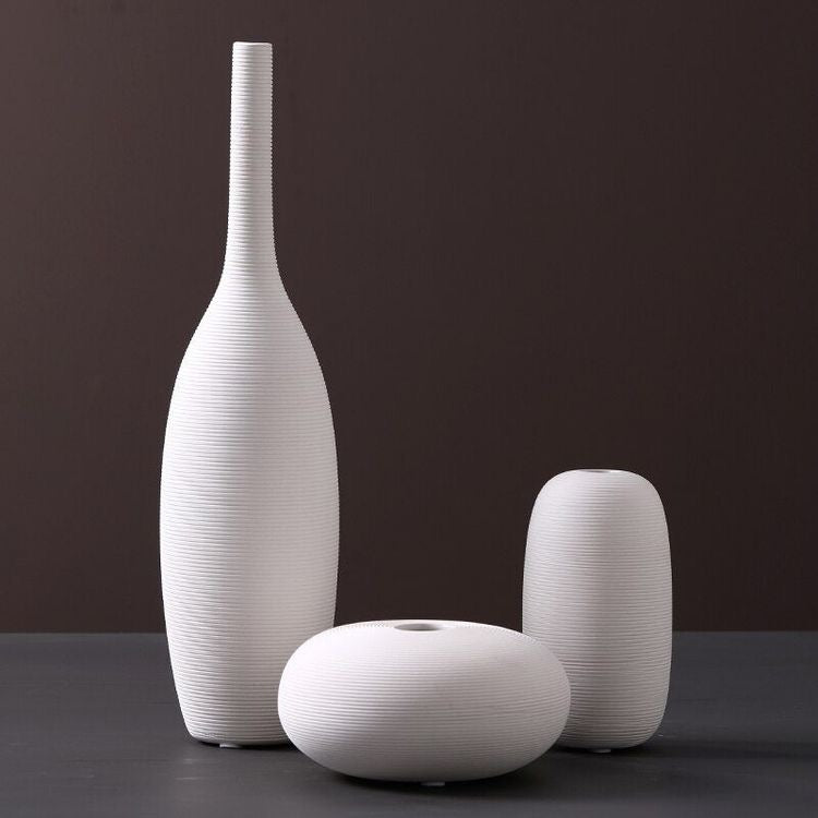 Trio vases céramiques