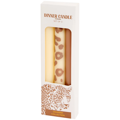 Trio bougies - Collection Savanna