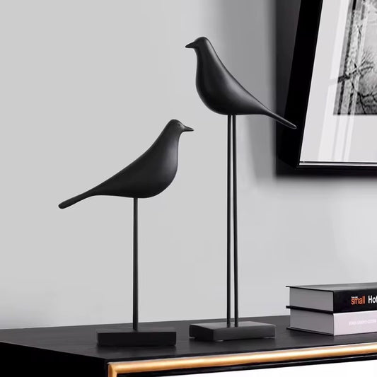 Oiseau sur socle - design minimaliste