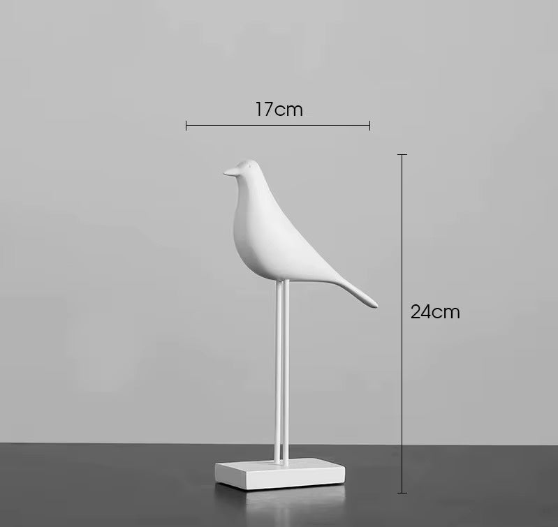 Oiseau sur socle - design minimaliste