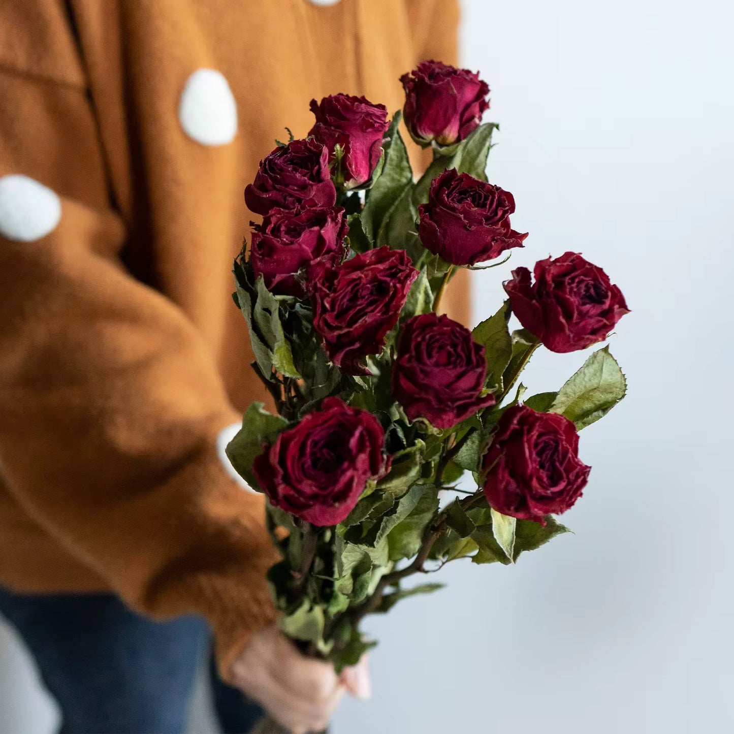 Roses séchées mini branchées