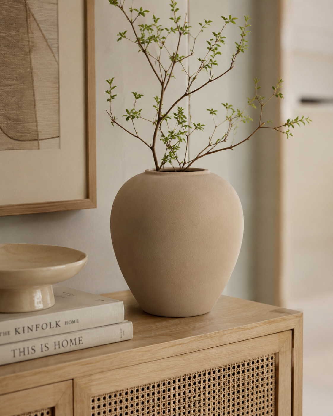 Vase Boule Rily Nude Rose