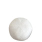 Coussin rond en laine bouclée