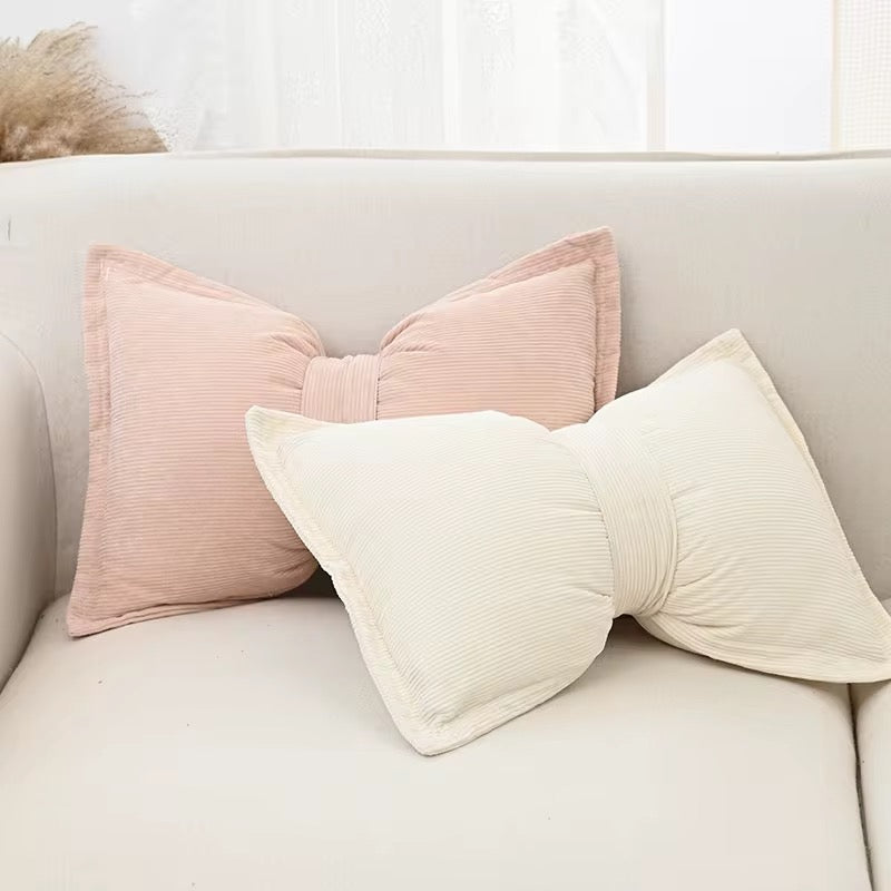 Coussins en forme de noeud - Velours côtelé