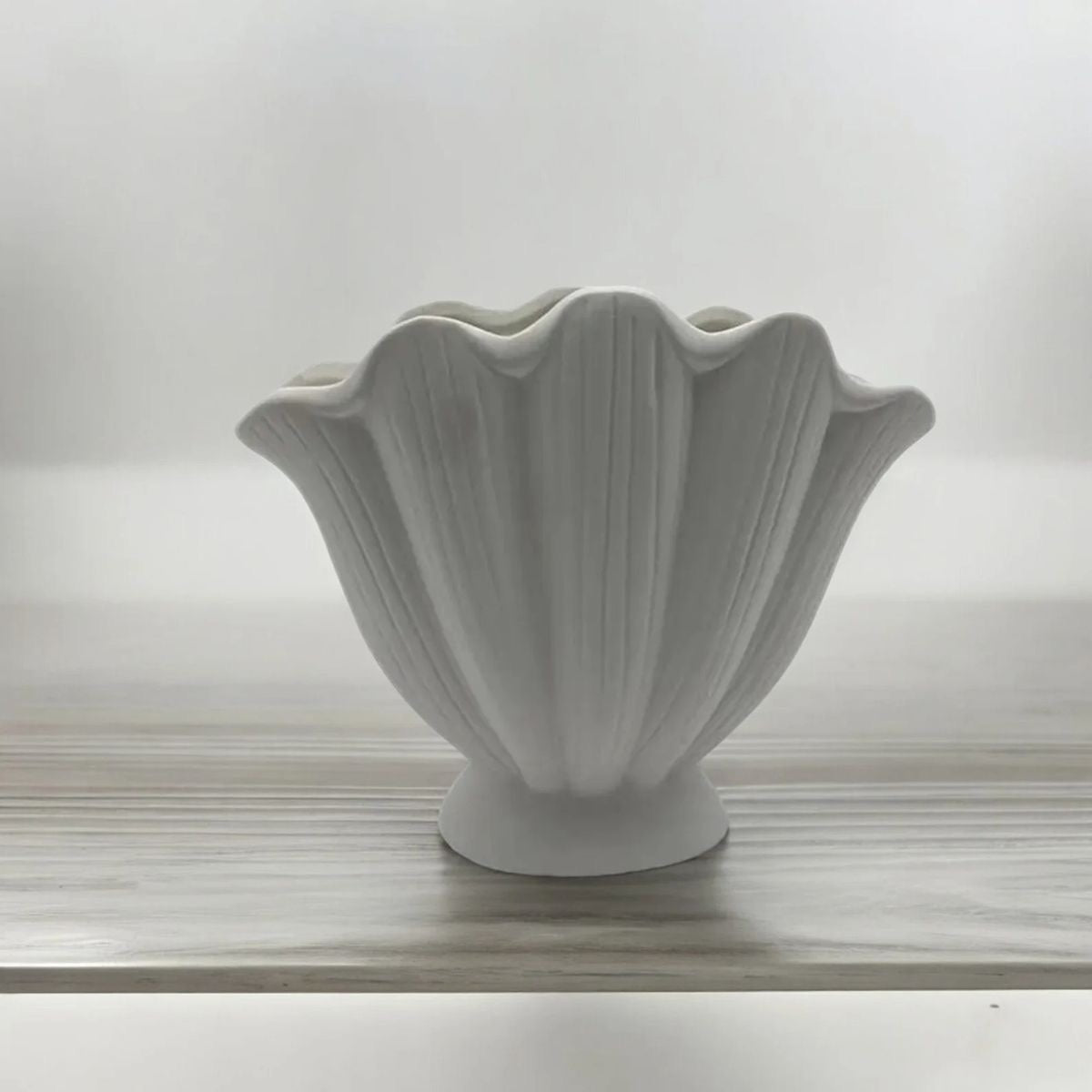 Vase céramique coquillage