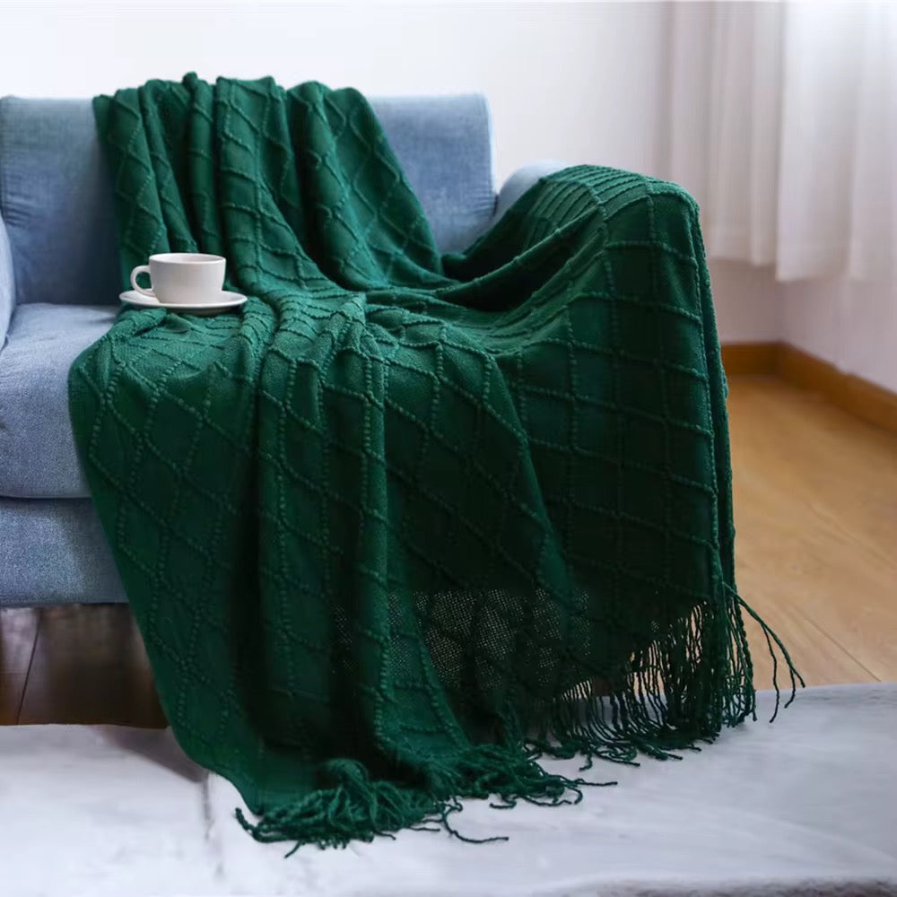 Jeté, Plaid tricoté