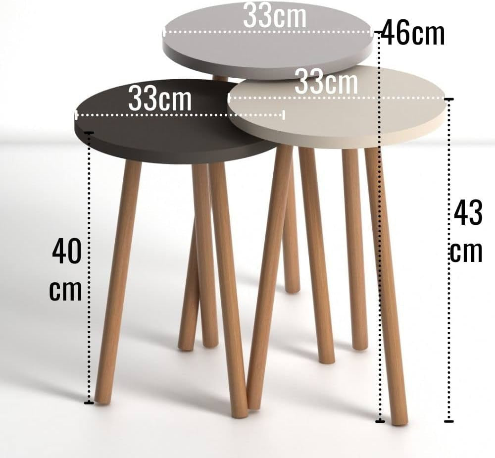 Tables gigognes scandinaves