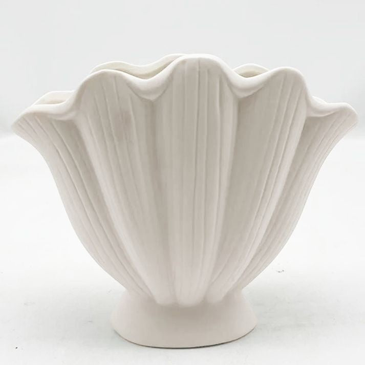 Vase céramique coquillage