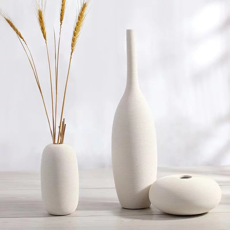 Trio vases céramiques