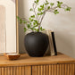 Vase céramique boule Rily noir